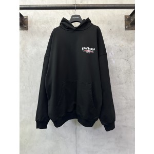 Balenciaga 발렌시아가 로고 그래피티 프린트 후드티 스웨트셔츠 의류