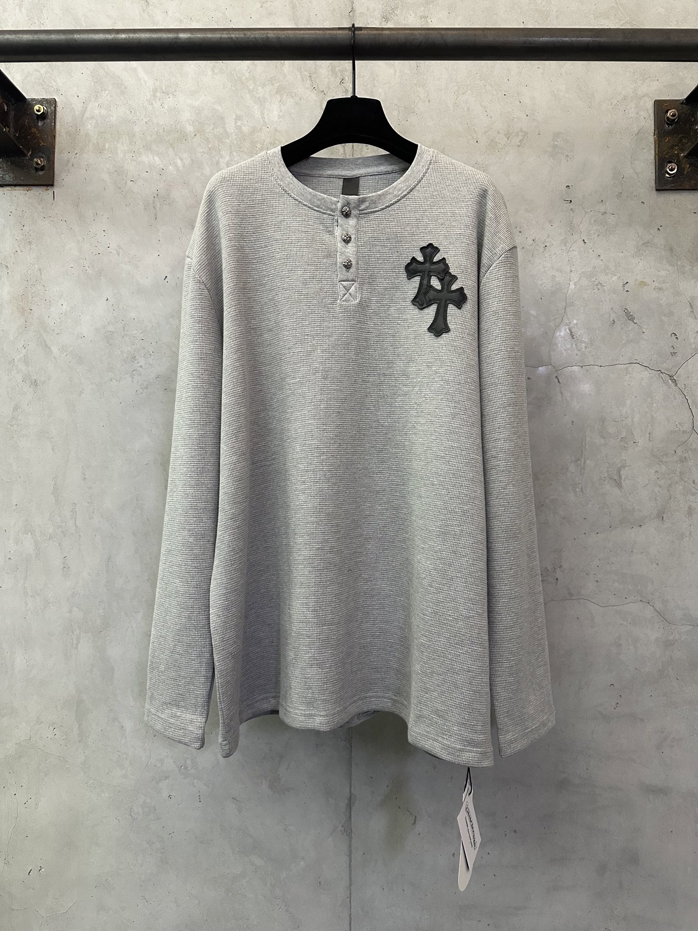 Chrome Hearts CH 크롬하츠 헨리넥 와플 롱슬리브 티셔츠 의류