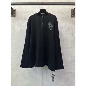 Chrome Hearts CH 크롬하츠 헨리넥 와플 롱슬리브 티셔츠 의류