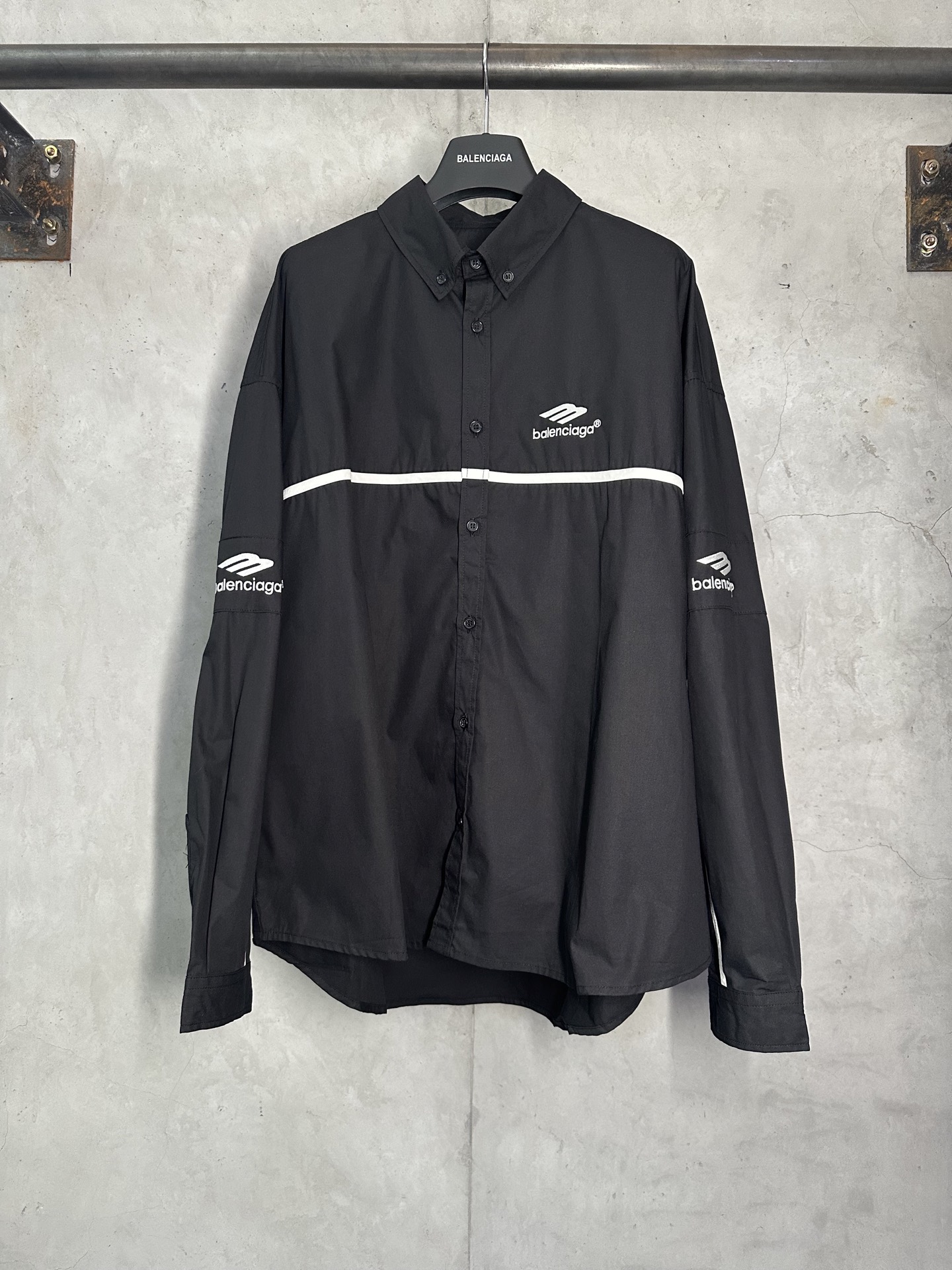 Balenciaga 발렌시아가 3M 자수 배색 스트라이프 셔츠 의류