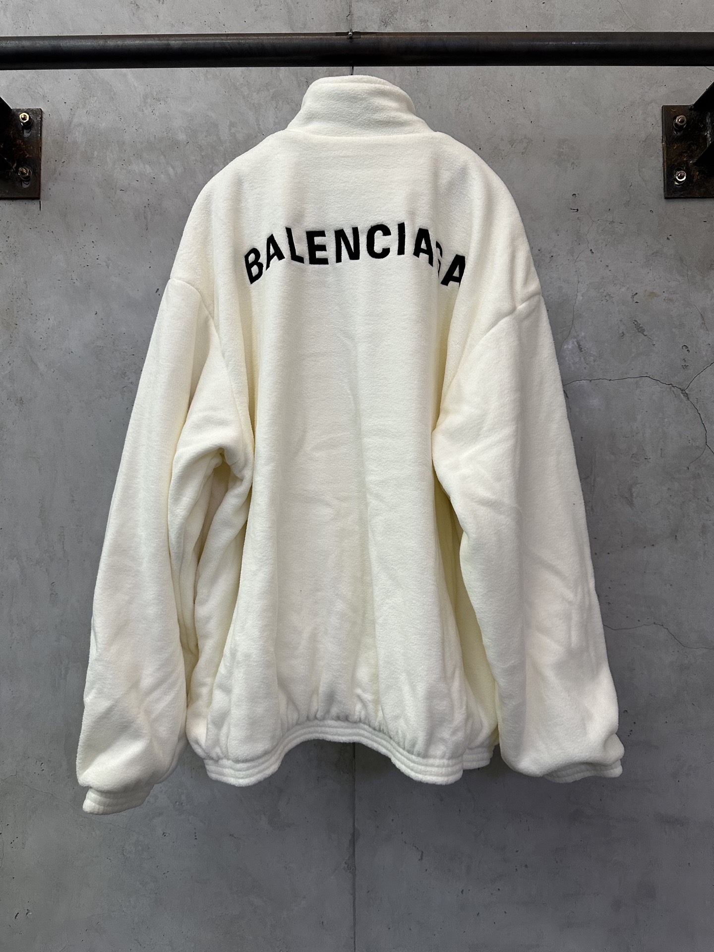 Balenciaga 발렌시아가 레터링 자수 플리스 후리스 재킷 자켓 의류