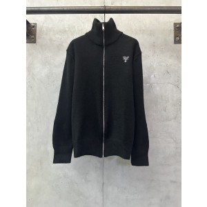 PRADA 프라다 울 자수 집업 가디건 자켓 재킷 의류