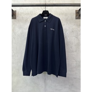 miumiu 미우미우 로고 폴로 카라 긴팔 티셔츠 의류