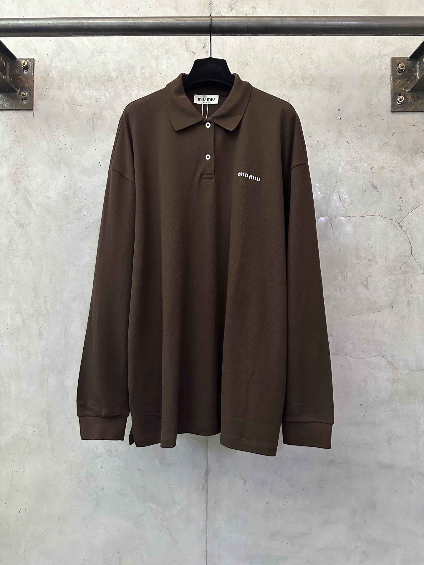 miumiu 미우미우 로고 폴로 카라 긴팔 티셔츠 의류