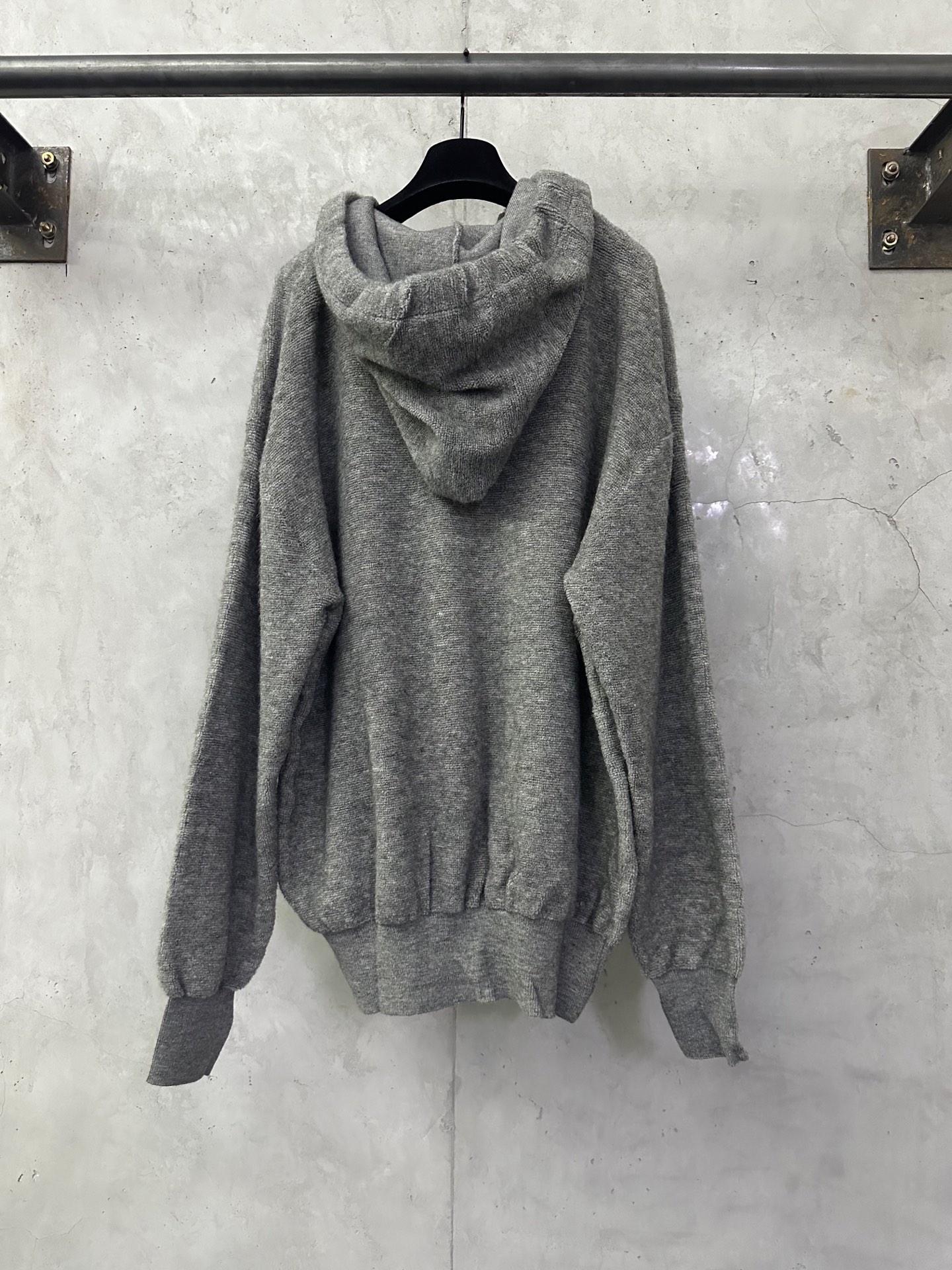 LOEWE 로에베 자수 로고 울 블렌드 후드티 스웨트셔츠 의류