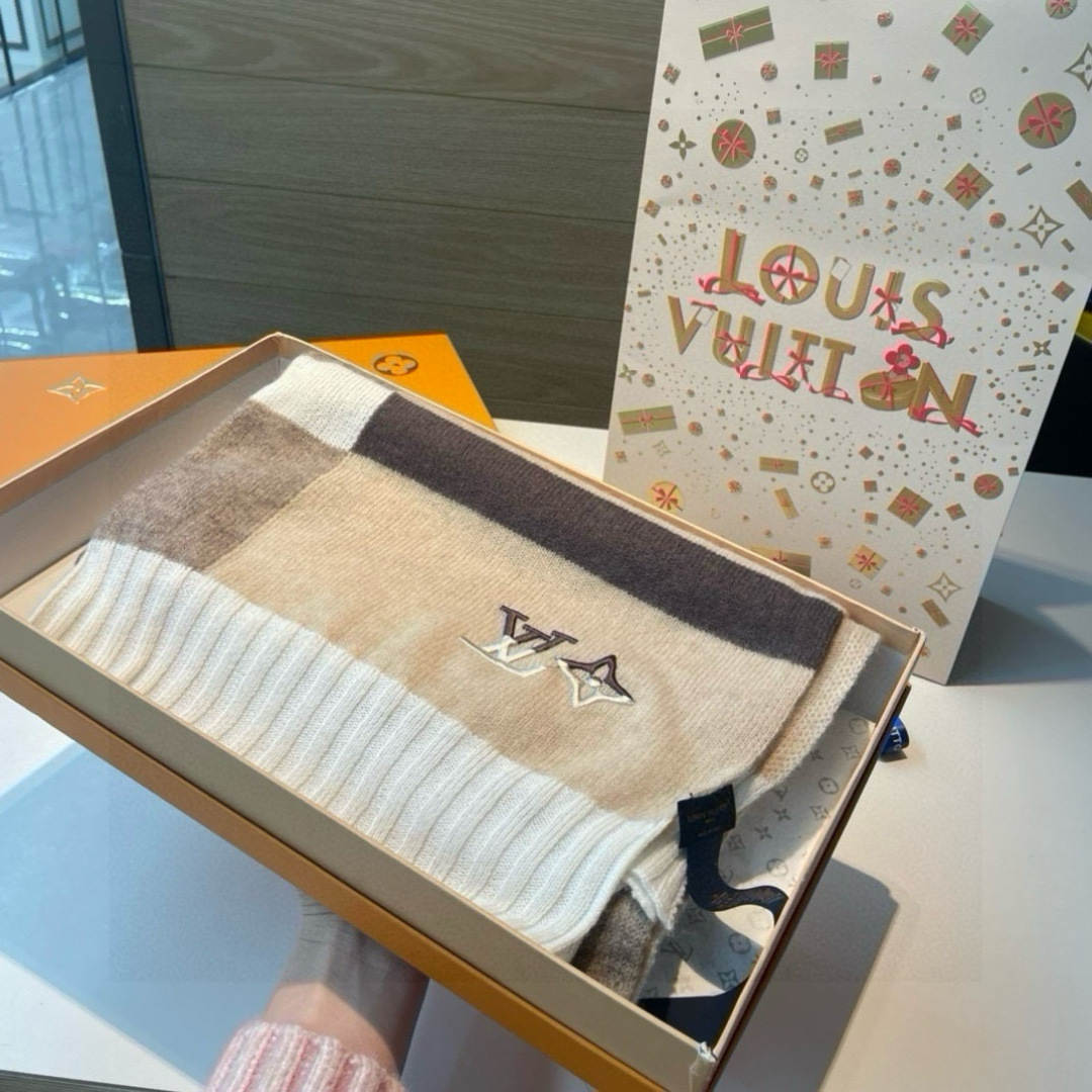 Louis Vuitton LV 루이비통 커플용 고급 니트 스카프 머플러 목도리