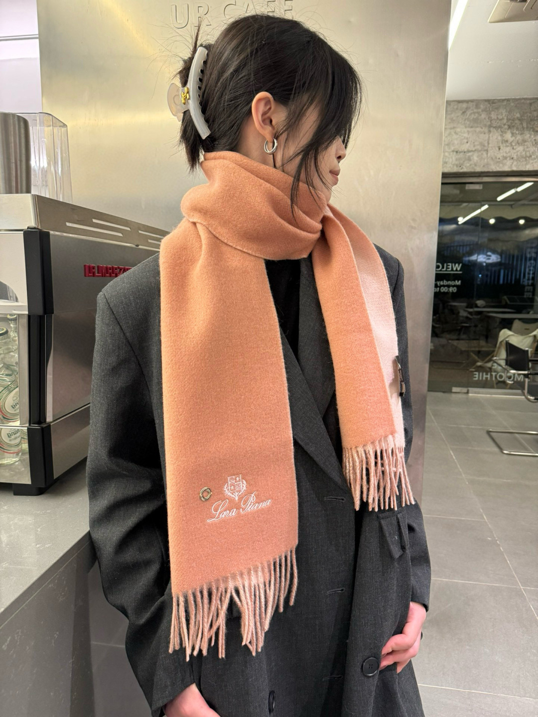 Loro Piana LP 로로피아나 프리미엄 캐시미어 스카프/숄 머플러 목도리