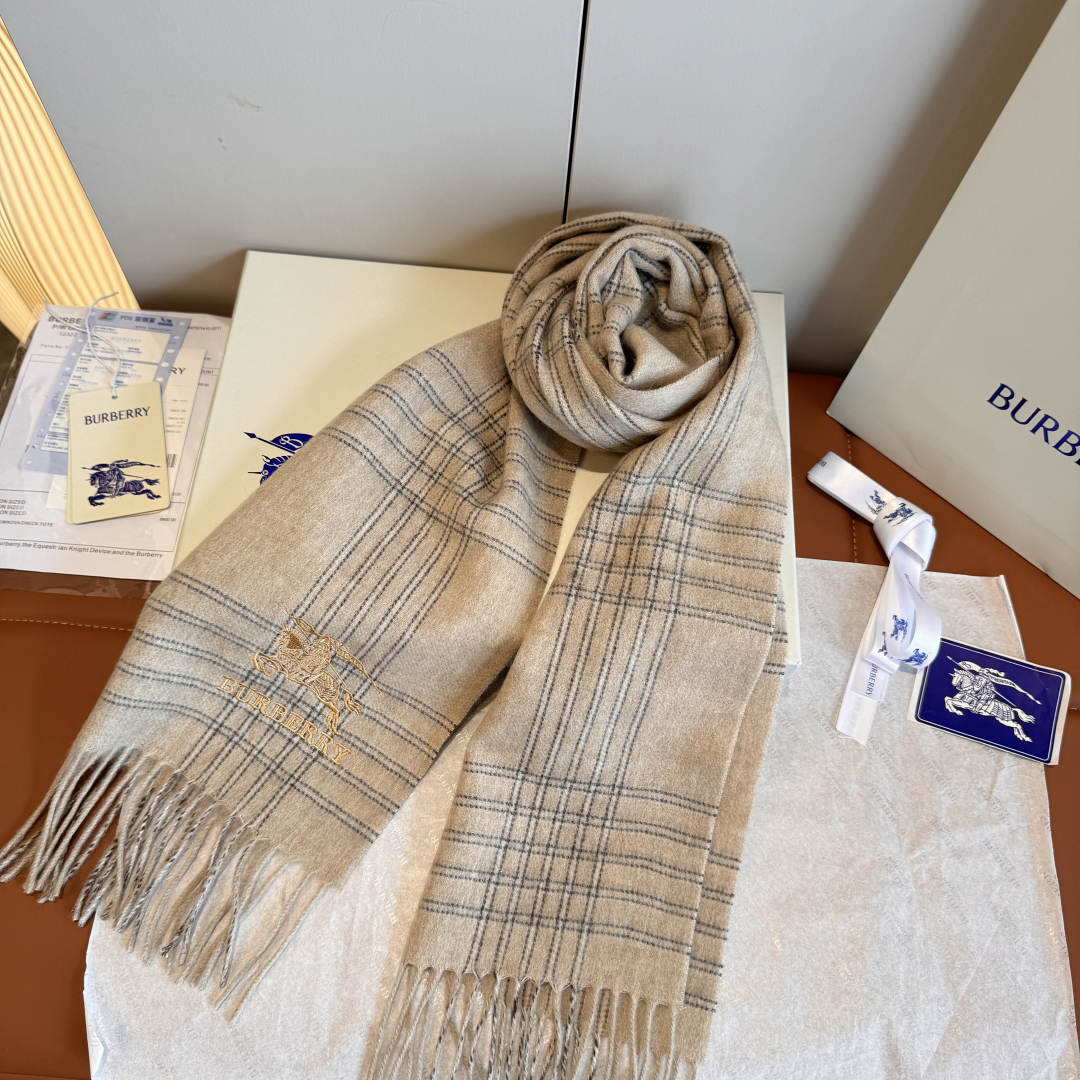 Burberry 버버리 양모 체크 스카프 머플러 목도리