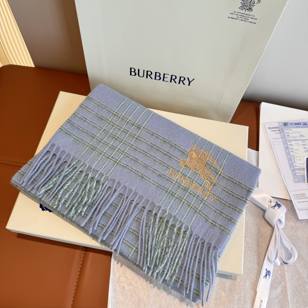 Burberry 버버리 양모 체크 스카프 머플러 목도리