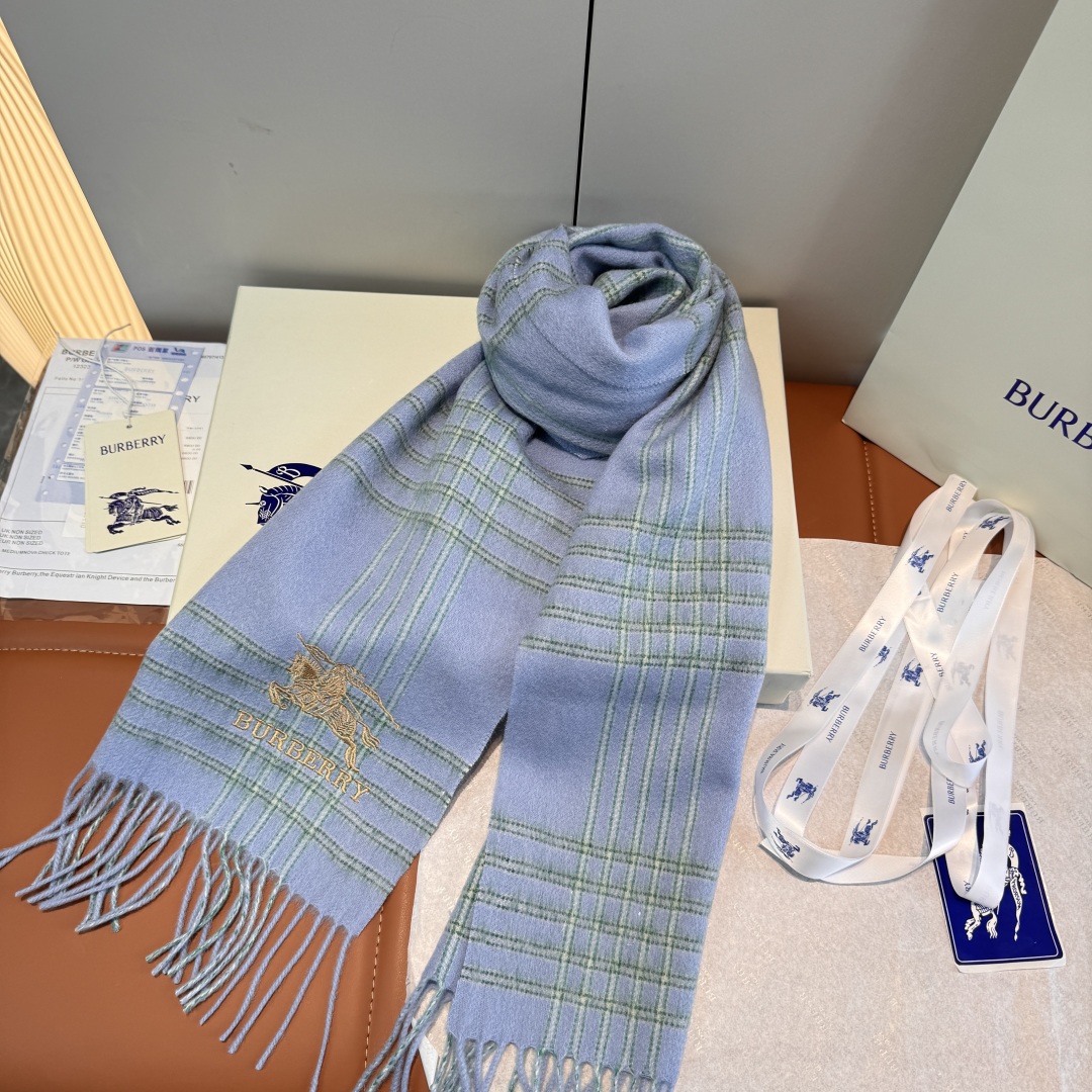 Burberry 버버리 양모 체크 스카프 머플러 목도리