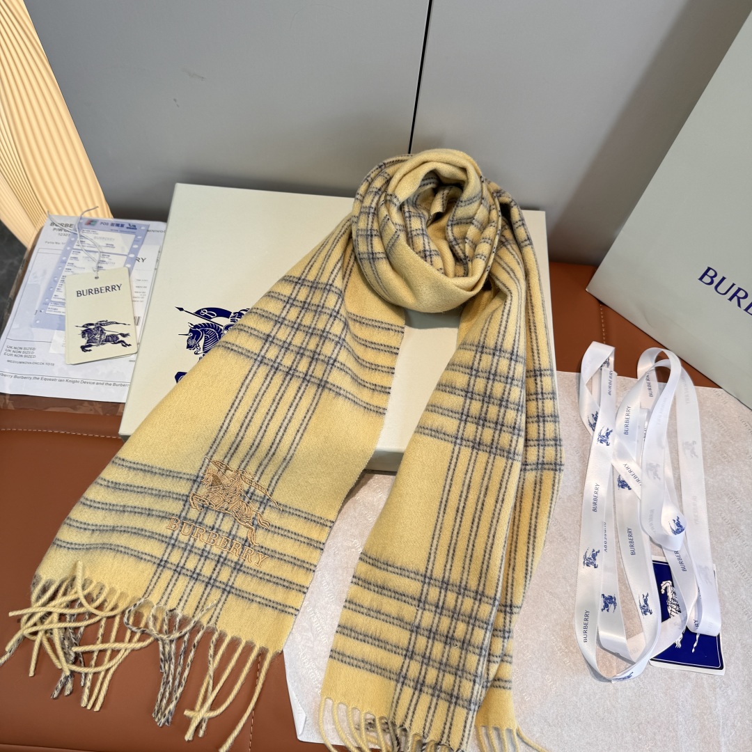 Burberry 버버리 양모 체크 스카프 머플러 목도리