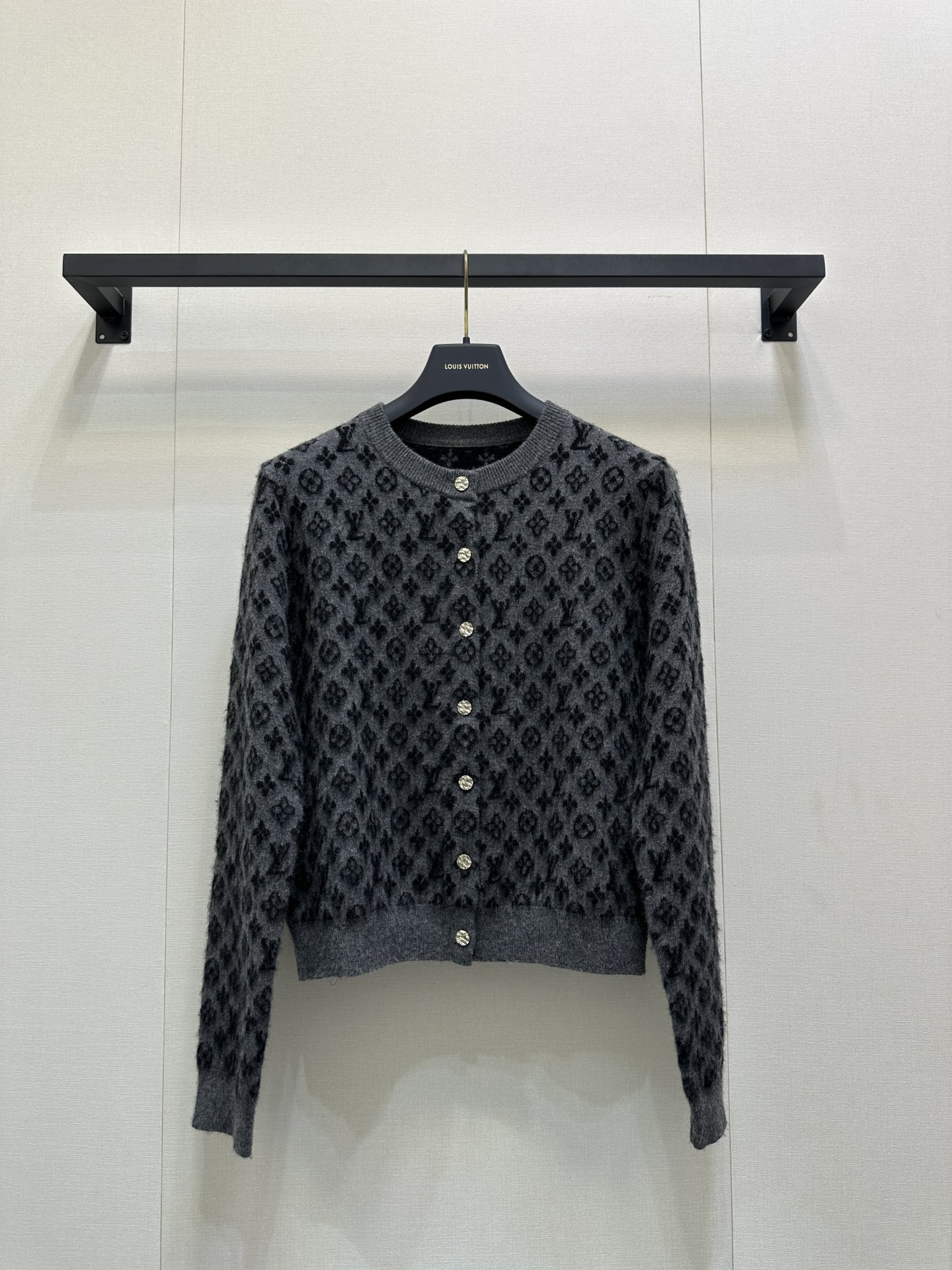 Louis Vuitton LV 루이비통 라운드넥 자카드 캐시미어 블렌드 가디건 의류