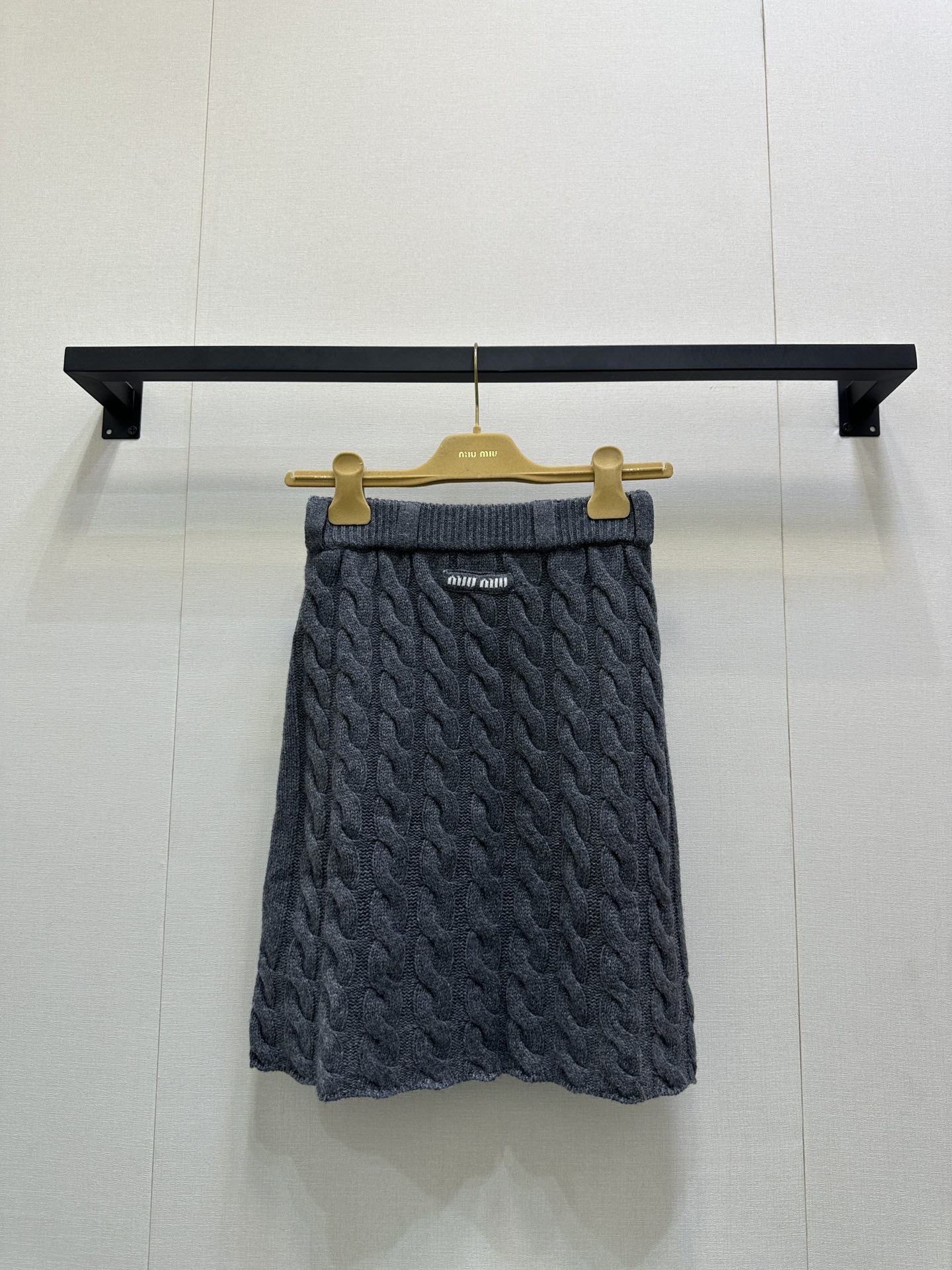 miumiu 미우미우 케이블 니트 울 스커트 치마 의류