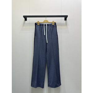 miumiu 미우미우 트리밍 캐주얼 롱 팬츠 바지 의류