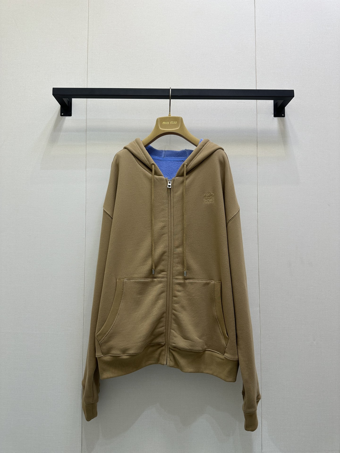 LOEWE 로에베 코튼 소재 루즈핏 지퍼 후드 집업 자켓 의류