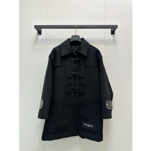 Louis Vuitton LV 루이비통 이너 프린트 디테일 울 코트 의류