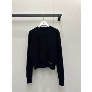 Loewe 로에베 자수 립 니트 탑 상의 의류