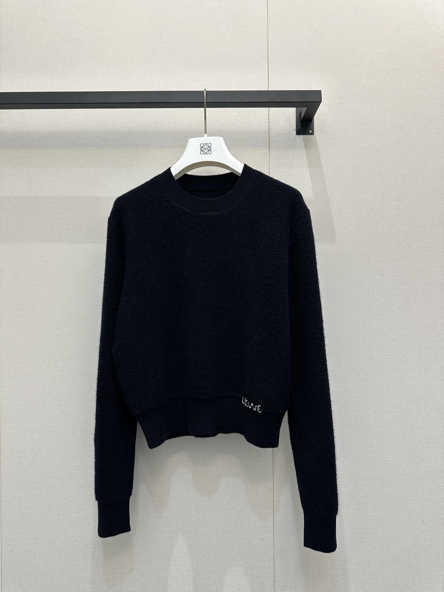 Loewe 로에베 자수 립 니트 탑 상의 의류