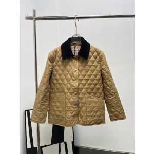 Burberry 버버리 빈티지 자수 다이아몬드 퀼팅 코트 골든 아머 자켓 재킷 의류