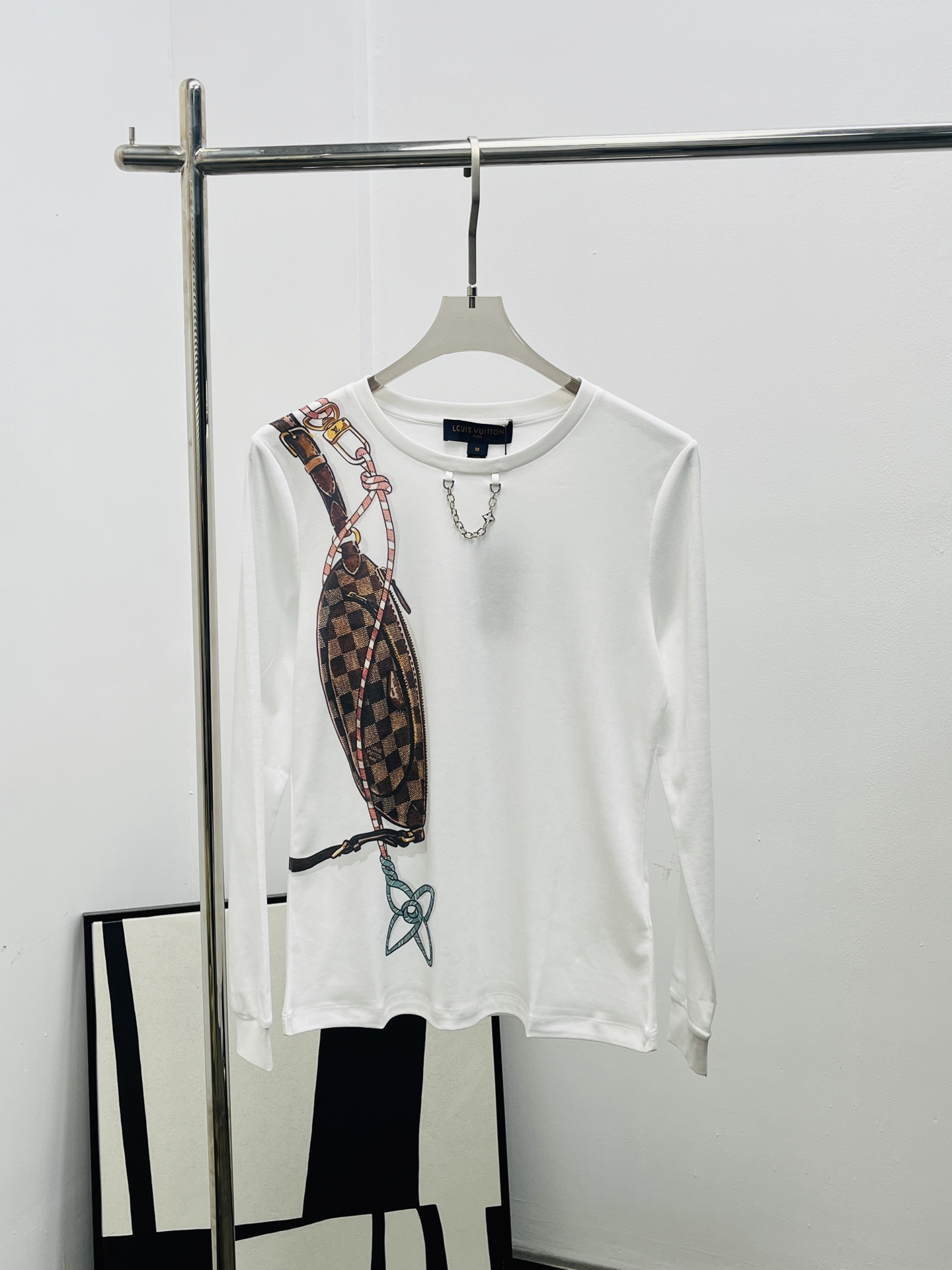 Louis Vuitton LV 루이비통 체인 라운드넥 프린트 롱슬리브 긴팔 티셔츠 의류