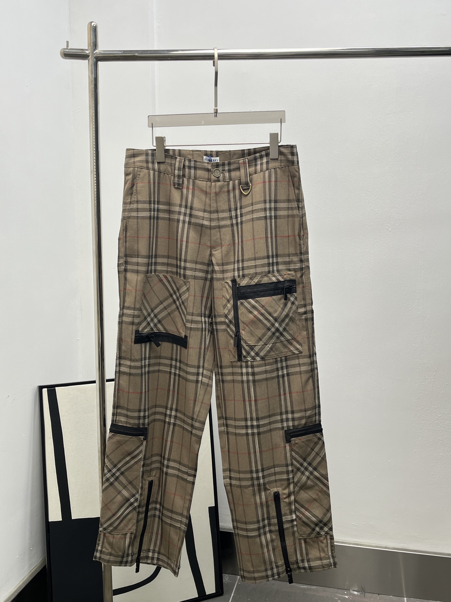 Burberry BBR 버버리 체크 포켓 팬츠 바지 의류