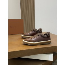 Loro Piana LP 로로피아나 남성 클래식 울 스니커즈 신발