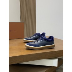 Loro Piana LP 로로피아나 남성 클래식 울 스니커즈 신발