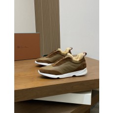 Loro Piana 로로피아나 Weekend Walk 남성 울 방한 스니커즈 신발