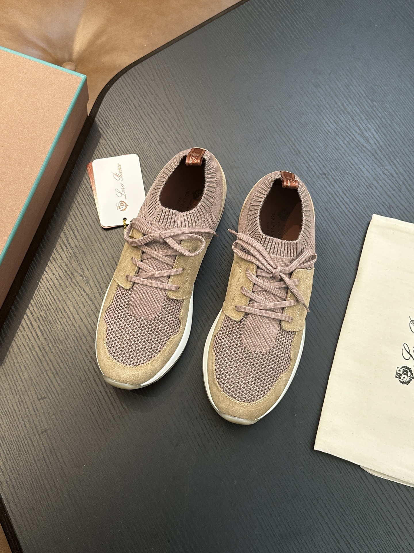 Loro Piana LP 로로피아나 남성 니트 스니커즈 신발