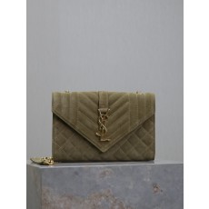 YSL Envelope 생로랑 소형 스웨이드 클러치백 가방 스몰