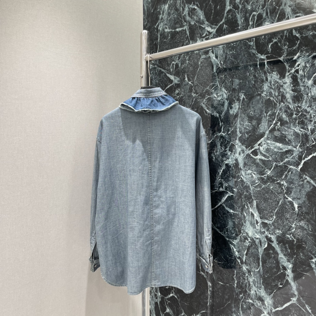 Dior CD 디올 데님 블라우스 셔츠 의류