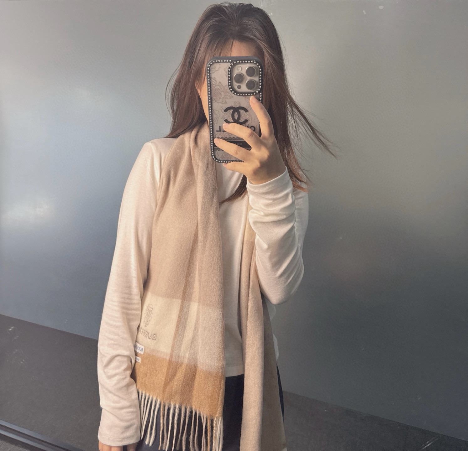 Burberry 버버리 워터웨이브 캐시미어 머플러 목도리