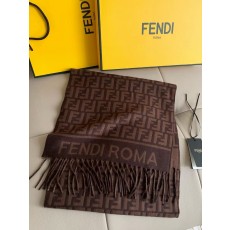 Fendi FF 펜디 로고 캐시미어 머플러 목도리