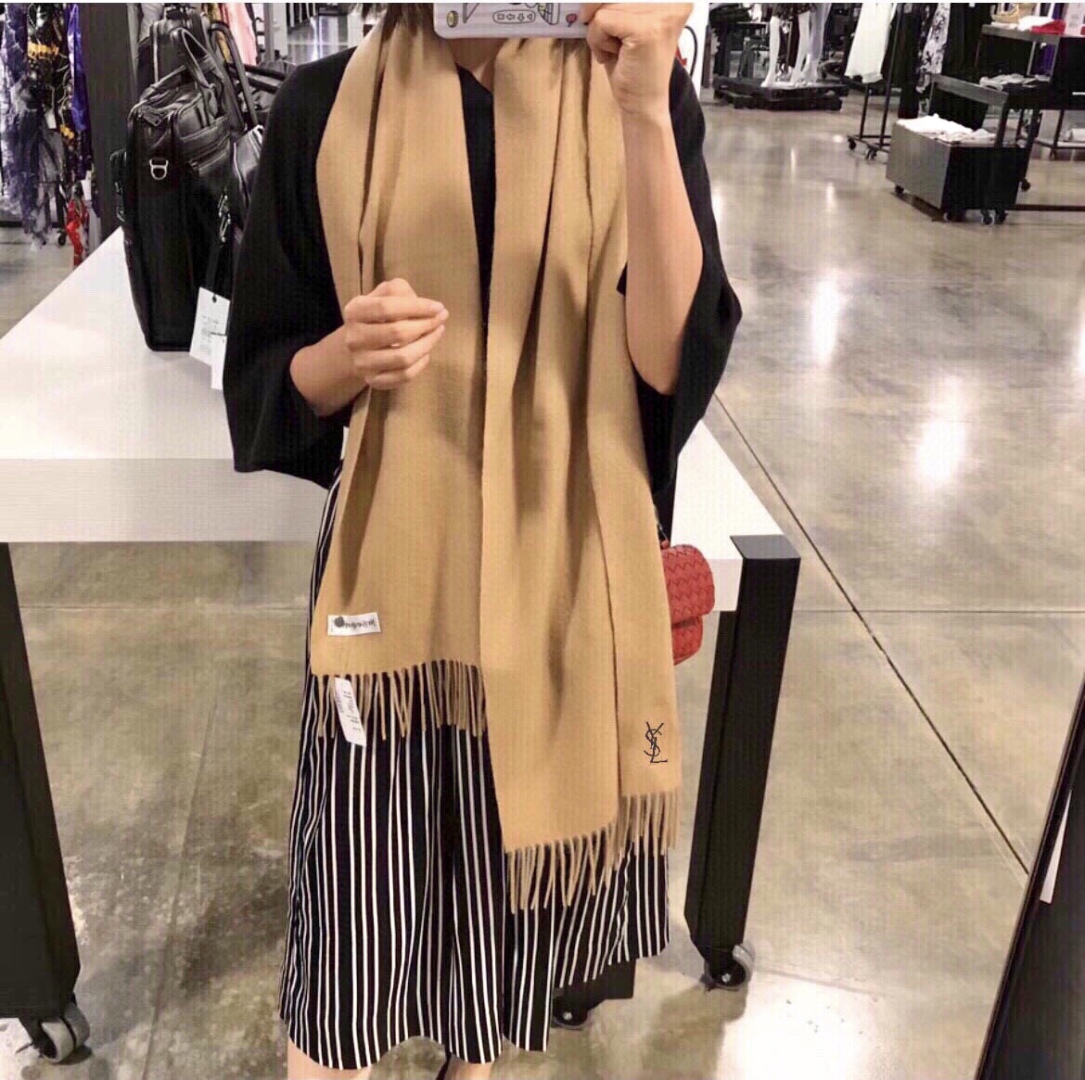 YSL 생로랑 100% 캐시미어 머플러 목도리