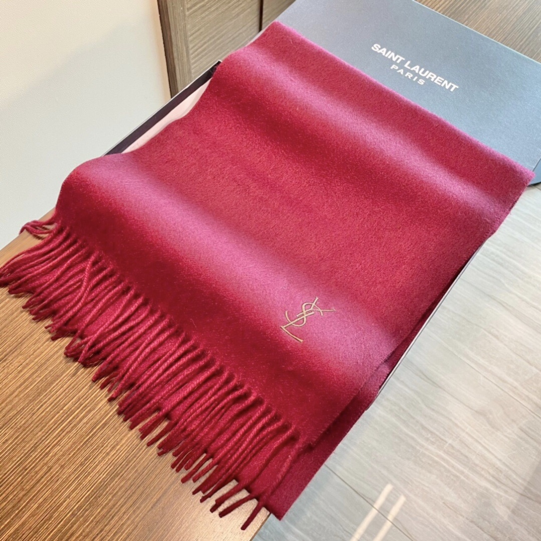YSL 생로랑 100% 캐시미어 머플러 목도리