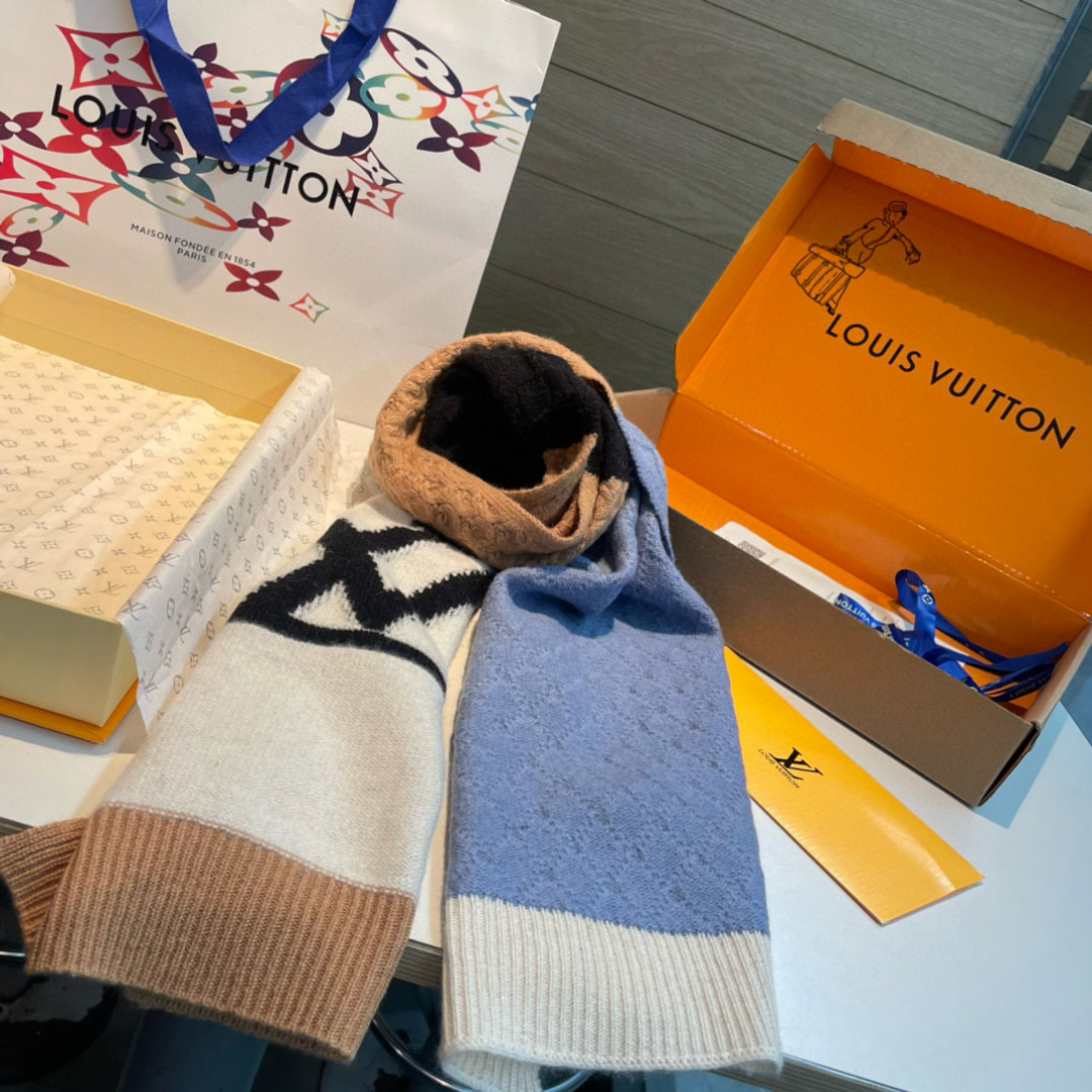 LV Cable 루이비통 캐시미어 머플러 목도리 스카프 (M79445)