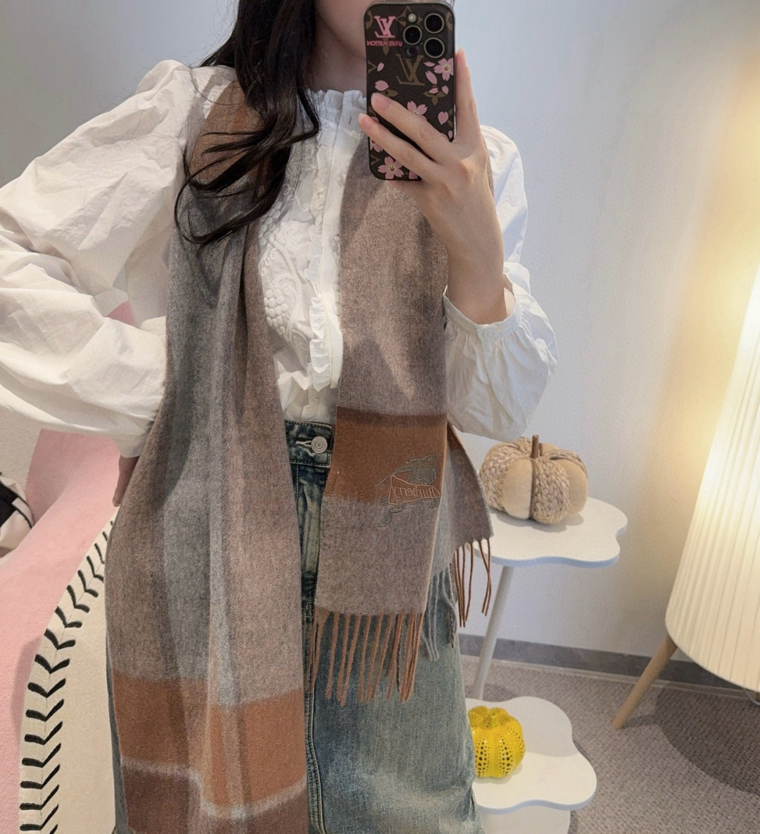 Burberry 버버리 양면 머플러 목도리