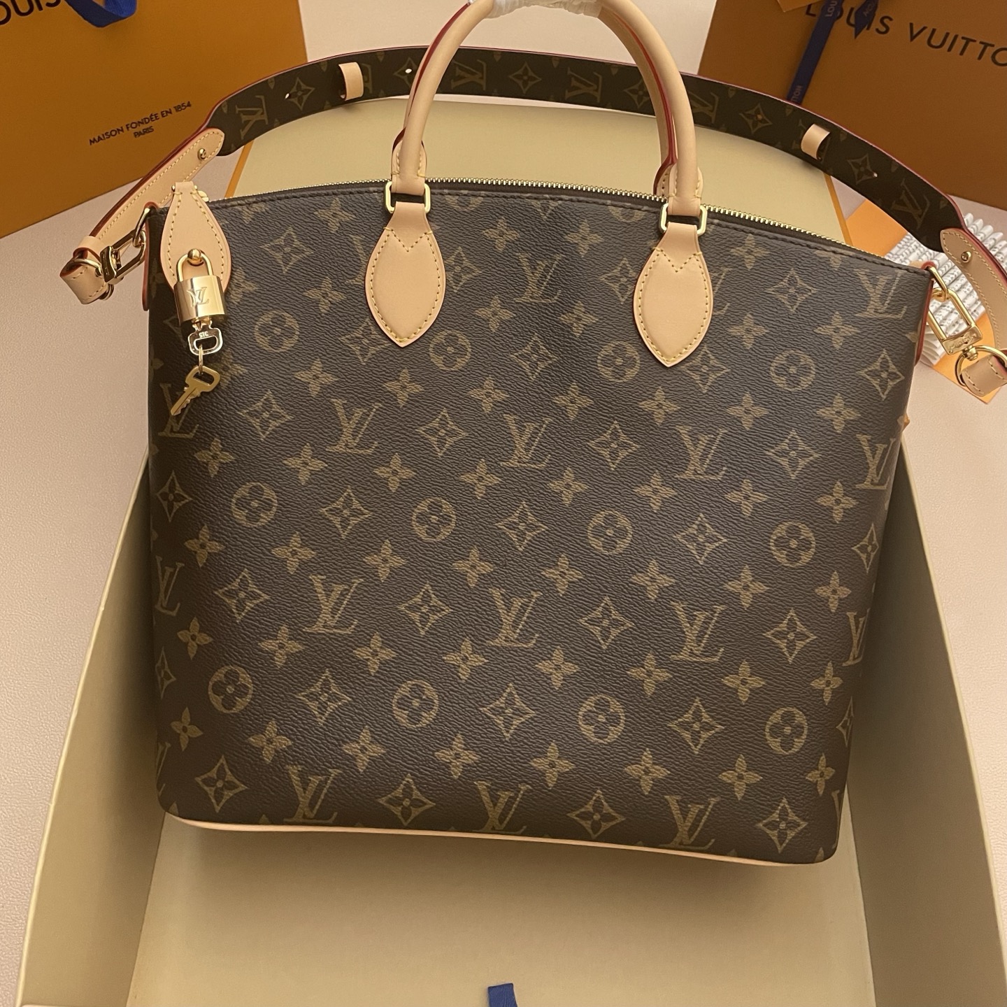 LV 루이비통 Borsa Neo Lockit 핸드백 토트백 숄더백 가방 라지