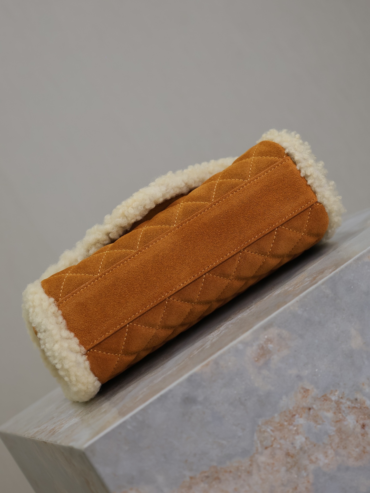 YSL Envelope 생로랑 스웨이드+양털 스몰 숄더백 미니백 가방