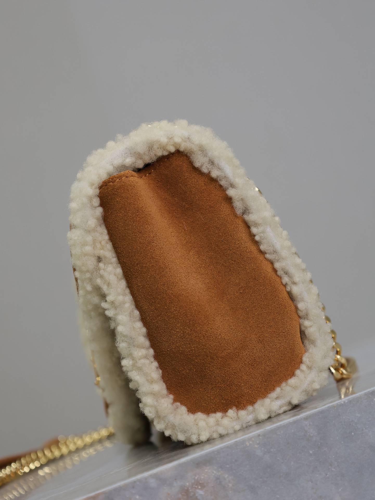 YSL Envelope 생로랑 스웨이드+양털 스몰 숄더백 미니백 가방