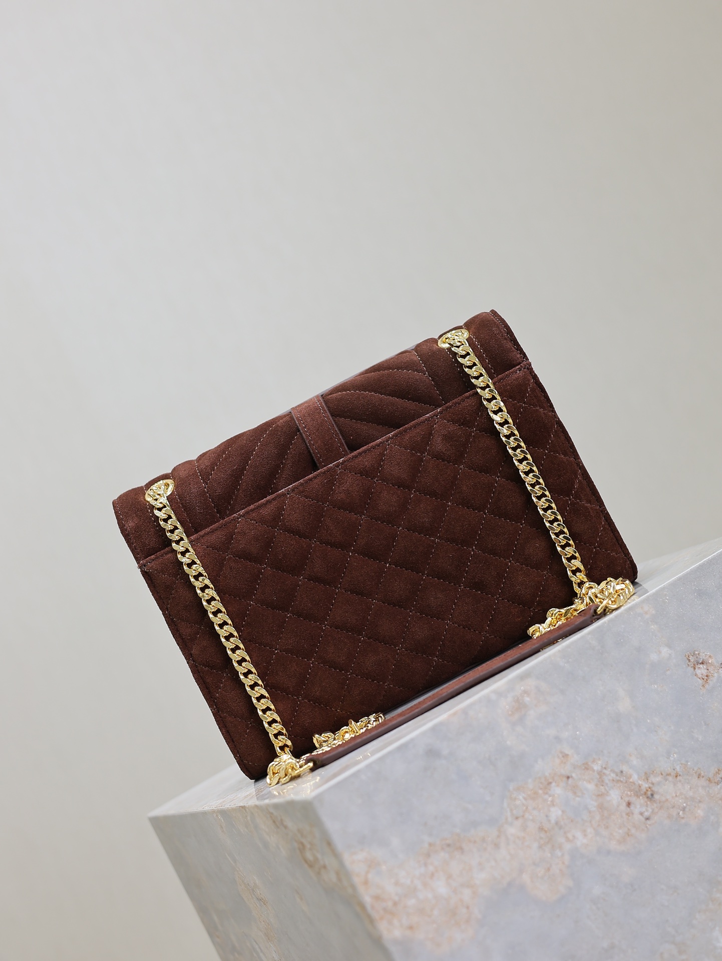 YSL Envelope 생로랑 스웨이드 클러치백 가방 미디움