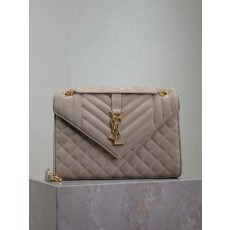 YSL Envelope 생로랑 스웨이드 클러치백 가방 미디움