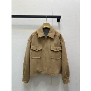 miumiu 미우미우 자수 카라 집업 숏 자켓 재킷 의류