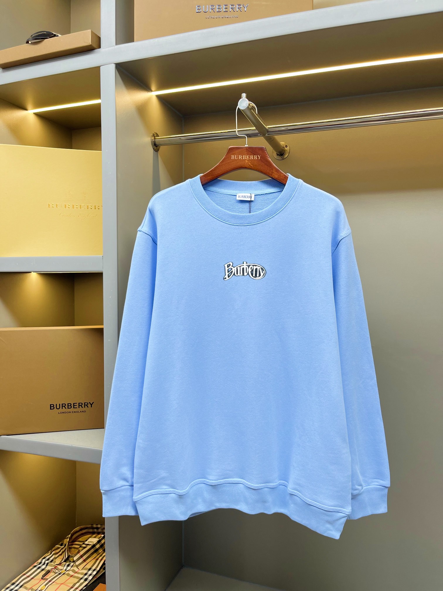 Burberry 버버리 로고 프린트 코튼 맨투맨 티셔츠 의류