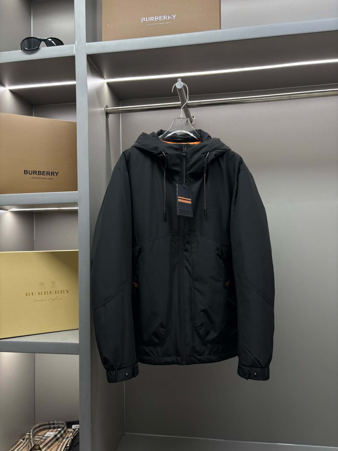 Zegna 제냐 레터링 엠보 다운 재킷 자켓 의류