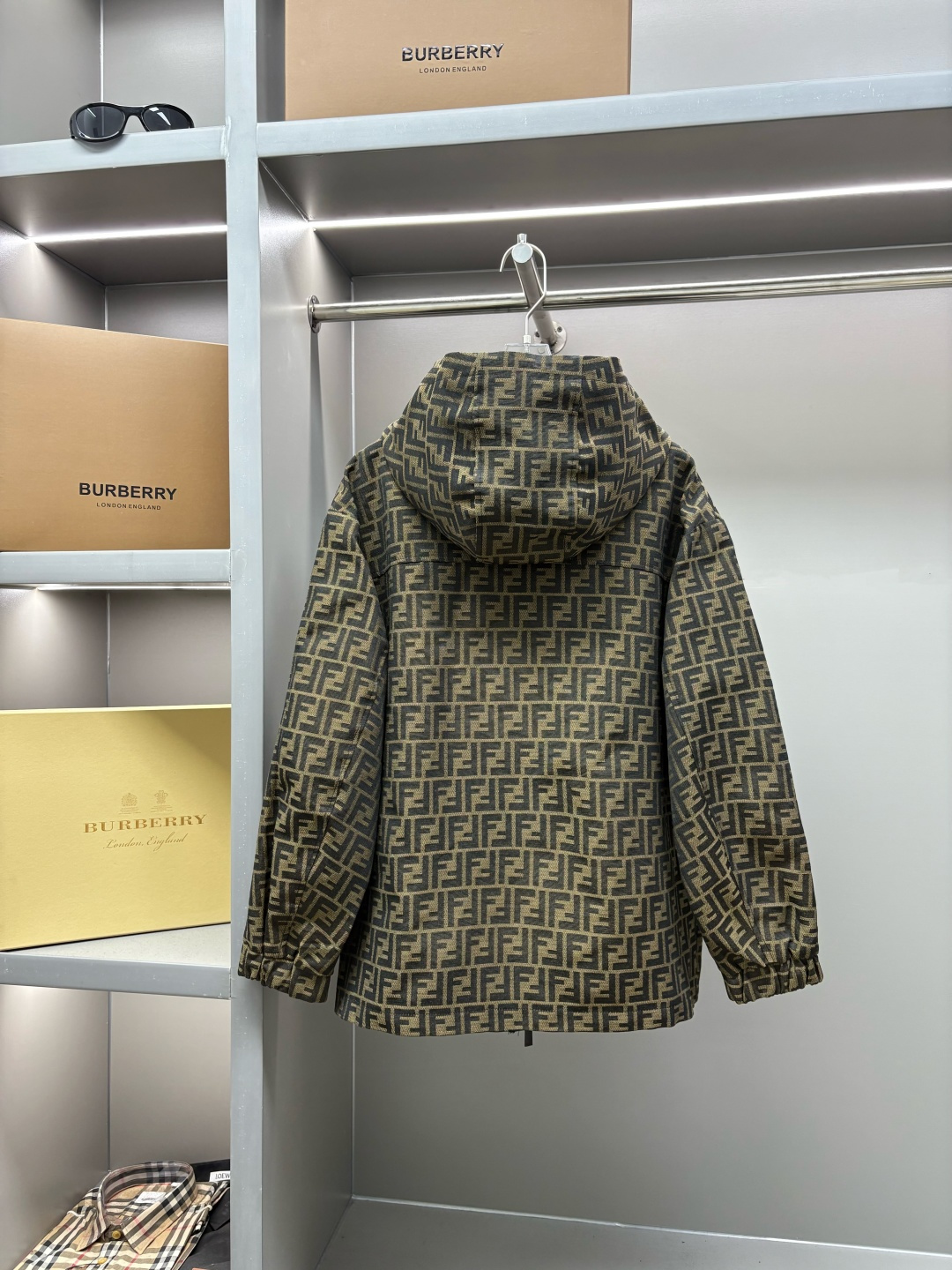 Fendi FF 펜디 자수 후드 경량 코튼 자켓 재킷 의류