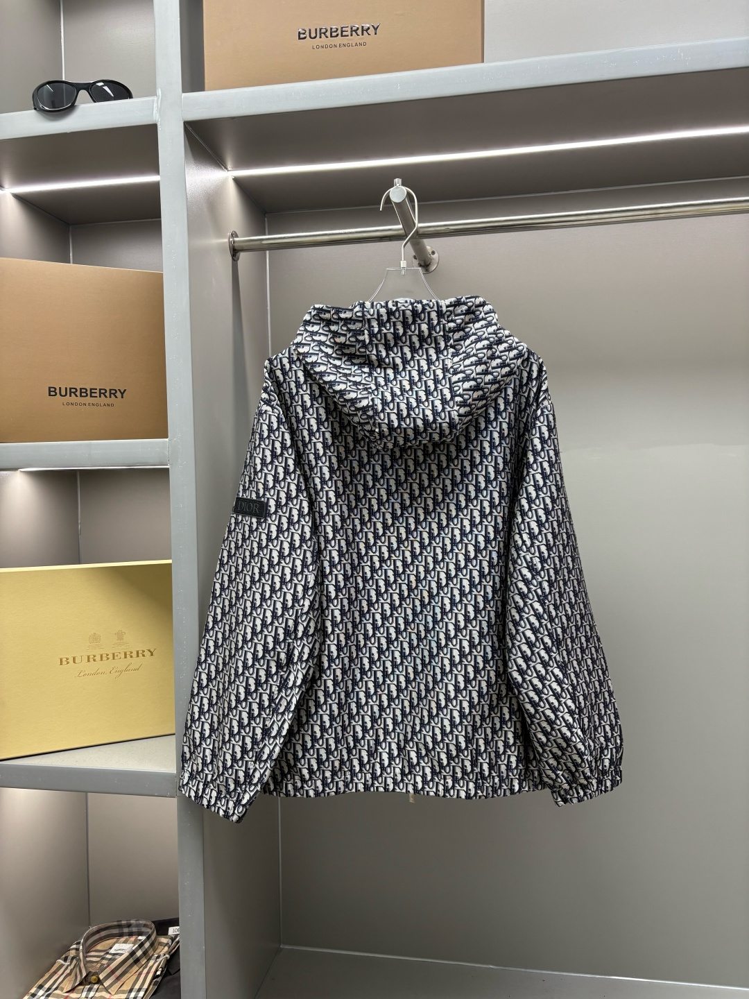 Dior CD 디올 클래식 레터 자수 후드 경량 코튼 자켓 재킷 의류