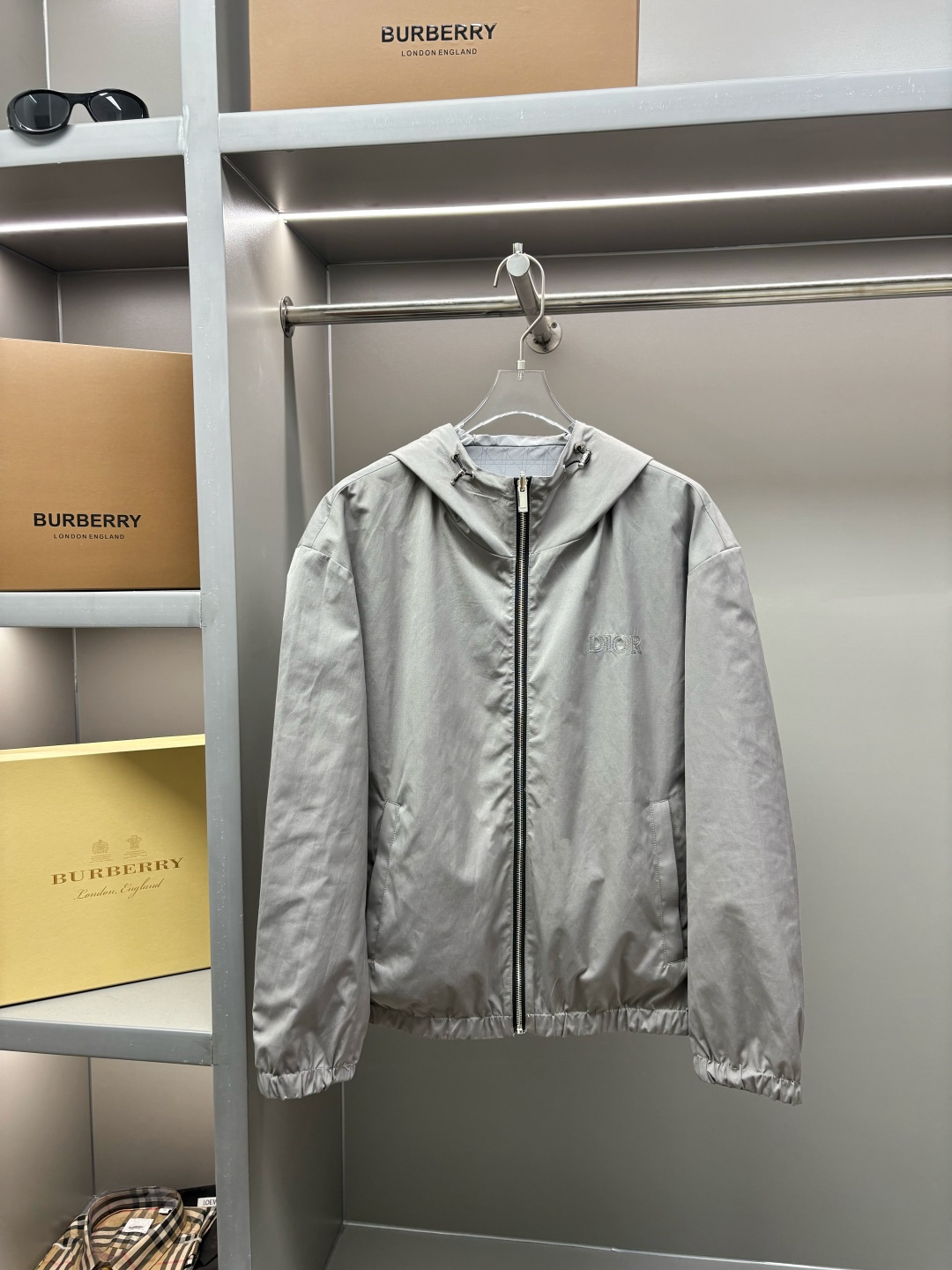 DIOR CD 디올 레터 자수 후드 집업 양면 자켓 재킷 의류