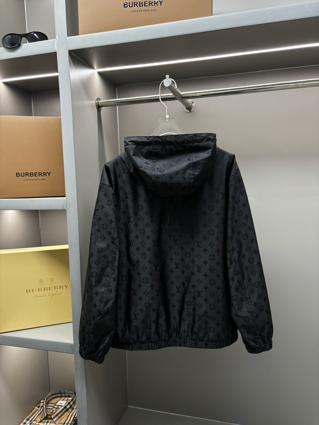 LV 루이비통 다크패턴 제트패턴 양면 후드 집업 재킷 자켓 의류