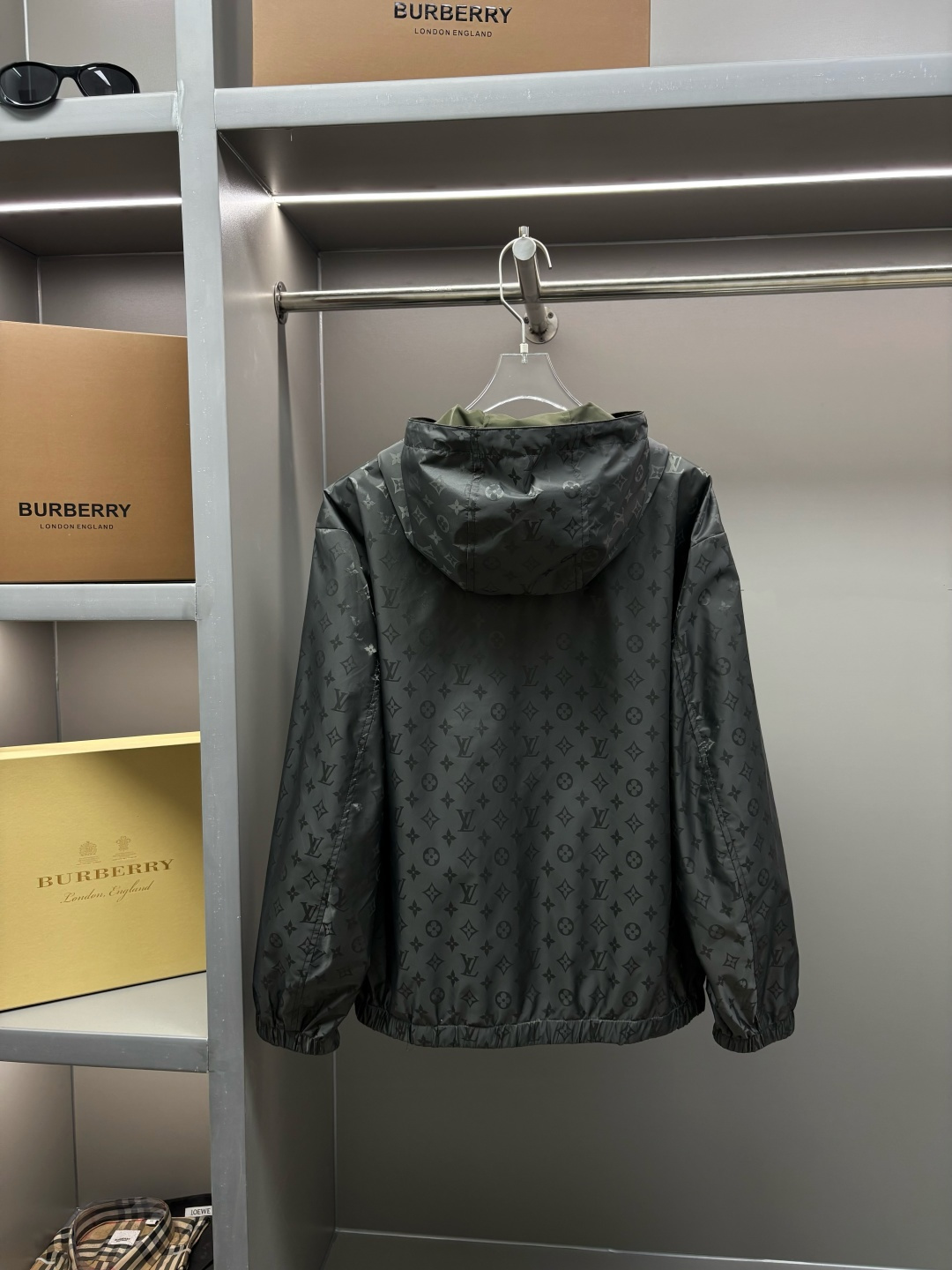 LV 루이비통 다크패턴 제트패턴 양면 후드 집업 재킷 자켓 의류